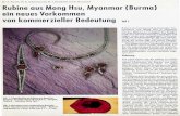 Rubine aus Mong Hsu, Myunmur (Burma) ein neues Vorkommen