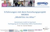 Erfahrungen mit dem Forschungsprojekt MOBIA „Mobil bis ins Alter“