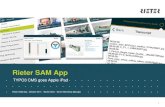 Die Rieter SAM App – Des Verkäufers Liebling