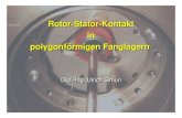Rotor-Stator-Kontakt in polygonförmigen Fanglagern