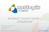 Microsoft System Center - Lizenzierung