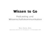 Wissen to Go - Podcasting und Wissenschaftskommunikation