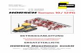 Horsch Terrano 10/12 FG parts catalog