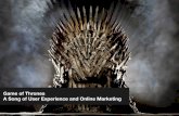 Game of Thrones – A Song of User Experience and Online Marketing