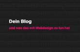 Webdesign f¼r Blogger