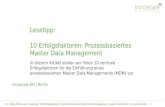 4. Ausgabe: 10 Erfolgsfaktoren für Prozessbasiertes Master Data Management (MDM)