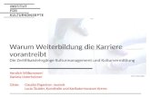 Infoabend Zertifikatslehrgänge Kulturmanagement & Kulturvermittlung
