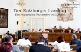 So arbeitet der Salzburger Landtag