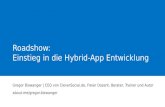 Roadshow: Einstieg in die Hybrid-App Entwicklung mit dem Intel XDK und Apache Cordova