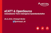 eCATT & OpenSource - Automatisierter Test in heterogenen Systemlandschaften