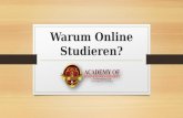 Warum online studieren