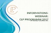 CLP 2017  - das neue programm