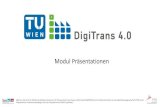 Modulfolien der Auftaktveranstaltung DigiTrans 4.0