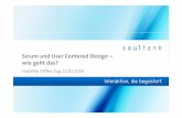 Scrum und User Centered Design â€“ wie geht das?, Usability Coffee, Zug, 11.02.2016