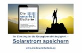 DieSmarteBatterie.de:   solarstrom speichern