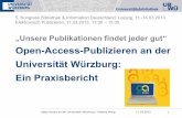 Open-Access-Publizieren an der Universität Würzburg