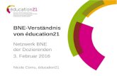 BNE-Verständnis von éducation21