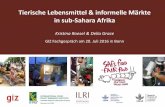 Tierische Lebensmittel & informelle Märkte in sub-Sahara Afrika