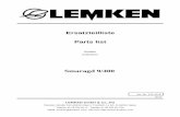 Lemken smaragd 9/400 parts catalog