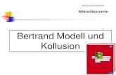 Bertrand-Modell und Kollusion
