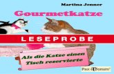 Leseprobe Buch: „Gourmetkatze“ bei Pax et Bonum Verlag Berlin