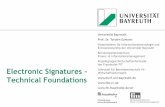 Electronic Signatures - Technical Foundations