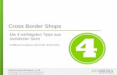 Cross Border Shops - Die 4 wichtigsten Tipps aus  rechtlicher Sicht
