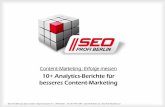 Google Analytics fürs Content-Marketing
