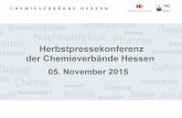 Herbstpressekonferenz der Chemieverbände Hessen, November 2015