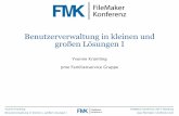 FMK2015: Benutzerverwaltung in kleinen und großen Lösungen 1 by Yvonne Krümling