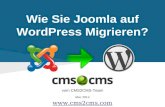Wie Sie Joomla auf WordPress Migrieren?