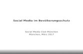 Social Media im Bevölkerungsschutz - Social Media Club München