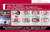 14. St. Galler Management-Kongress 23.-24.09.2016 in St. Gallen