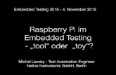 Raspberry Pi im Embedded Testing - „tool“ oder „toy“?