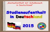 Studienaufenthalt in deutschland