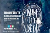 Presentatie Theater Markant - Permanent Beta