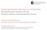 Empörungsnetzwerke, Open Science und Open Data:  Wie Wissenschaft, Hochschul-PR und Datenjournalismus zusammenarbeiten können