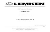Lemken vari-diamant 10-x parts catalog