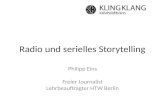 Lokalrundfunktage 2016: Radio und serielles Storytelling
