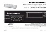 Bedienungsanleitung Panasonic Lumix dmc fx30 (deutsch)