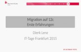 Migration auf Oracle 12c