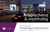 Flughafen Frankfurt, Deutschland - Werbeträger-Beleuchtung