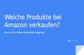 Welche Produkte bei Amazon verkaufen? - j0e.org