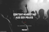 Contentday 2017: Contentmarketing aus der Praxis