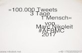 100.000 Tweets, 3 Tage, 1 Mensch
