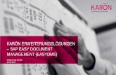 KARON Solutions - SAP Easy Dokumentenmanagement