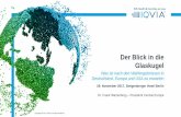 "Blick in die Glaskugel": Vortrag Dr. Frank Wartenberg, President Central Europe, IQVIA™ auf der Pharma Trends 2018