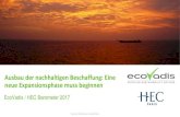 EcoVadis Webinar: EcoVadis/HEC Barometer 2017 und die zugehörige Studie zum Ausbau der nachhaltigen Beschaffung