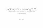 Backlog Priorisierung 2020: Wertmodelle & Simulationen von Intangibles zur Projektsteuerung