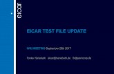 EICAR Test File Update · PDF fileEICAR TEST FILE UPDATE WG2 MEETING September 28th 2017 Tonke Hanebuth eicar@ th@percomp.de . AGENDA Einführung Rückblick Ziele Fazit. RÜCKBLICK.